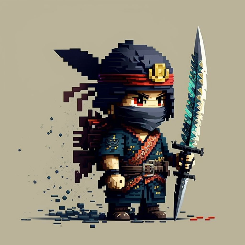 samourai_pixel-art